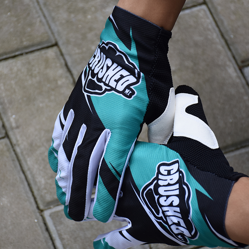 Оптовая продажа, цветные перчатки для мотокросса из полиэстера и силикона