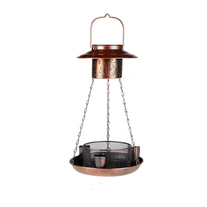 Kolibries Patroon Lantaarn Licht Tuin Decor Metalen Waterdichte Wilde Vogel Feeder Voor Buitenshuis