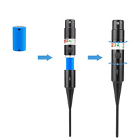 Kit de viseur laser professionnel LUGER avec 32 adaptateurs 0,17 à 12GA Rouge ou vert Lumineux avec interrupteur à bouton