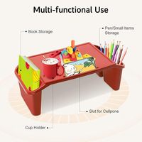 Offre Spéciale plateau d'activité portable empilable stable en plastique bureau pour enfants avec rangement latéral pour dessin collations étude