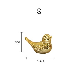 Light Luxury Cute <b>Bird</b> Tit Statue Golden Ceramic Home Decoration Tabletop Craft Home <b>Decor</b> Accessories Decorations for Home - Product Image 6