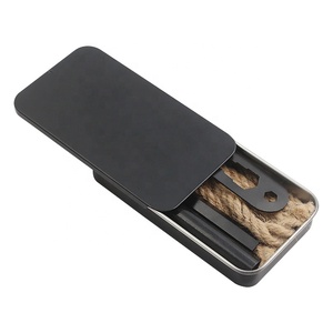 Kit de survie d'urgence de poche pour le feu, équipement de camping, allume-feu Feuerstahl avec mèche en jute et ensemble de préparations de combustion - Product Image 2
