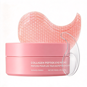 Patchs de masque hydrogel cristallin au collagène rose et ADN de sodium pour le contour des yeux, hydratants et à la niacinamide - Product Image 3