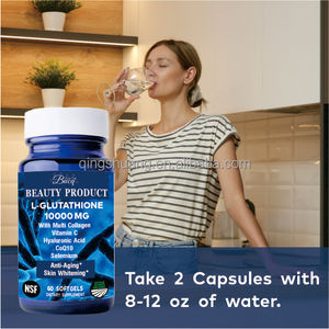 Suplemen L-glutathione Kolagen Multi Asam Hialuronat CoQ10 Label Pribadi untuk Dewasa, Anti-penuaan, Pemutih Kulit, <span class=keywords><strong>Soft</strong></span> <span class=keywords><strong>Gel</strong></span> - Product Image 4