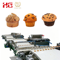 Ligne de production de gâteaux fourrés entièrement automatique HG, machine à fabriquer des gâteaux fourrés avec système de remplissage servo 500 kg/h