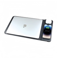 Housse pour ordinateur portable multifonctionnelle et portable de 16 pouces, 3-en-1, avec chargeur sans fil 15W, sacoche, vente en gros directe d'usine