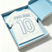 Maillot de football blanc respirant à manches courtes en polyester/nylon pour homme, version joueur spéciale 100 ans du Napoli, vente en gros