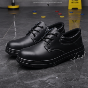 <span class=keywords><strong>Scarpe</strong></span> da Chef Unisex Antiscivolo Resistenti all'Olio con Punta in Acciaio per Cucina e Ristorante, Adatte a Tutte le Stagioni - Product Image 2