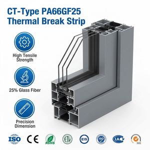 Profil creux en polyamide FUXI Stability PA66GF25 à rupture thermique pour la construction de fenêtres et de portes en alliage d'aluminium - Product Image 1