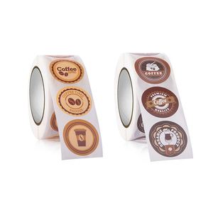 Etiqueta Autoadhesiva de PVC Personalizada, Transparente e Impermeable para Vasos de Té con Leche, Café, Bolsas de Embalaje, Impresión de Etiquetas - Product Image 1