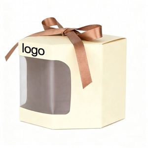Customized Window Paper Boxes With <b>Ribbon</b> for Small Business Bakery Packaging of Cookies Cakes Chocolates - Product Image 2