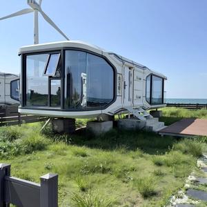 Maison Modulaire Préfabriquée de Luxe à 2 Chambres, Type Capsule Spatiale Intégrée pour Hôtels, Camping, Complexes et Projets Touristiques - Product Image 1