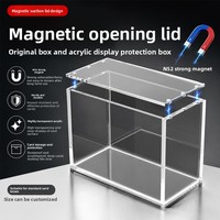 Boîte à fermoir magnétique en acrylique haute transparence, étui de formation ETB, présentoir de cartes de jeu, protège-cartes à collectionner