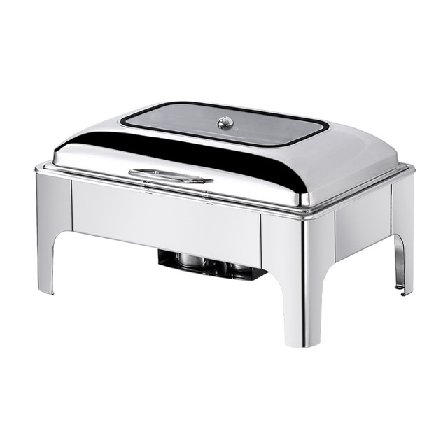 Wholesale Commercial Equipment Metal Hotel Buffet Stove Stainless Steel Chafing Dishes Buffet Set Food Warmer Container Set
