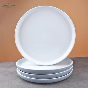 Vente en gros d'assiettes en céramique grises rondes pas cher 10.5 pouces Offre Spéciale assiette alimentaire en céramique prêt à expédier plaques en céramique indiennes pour le soudage - Product Image 4