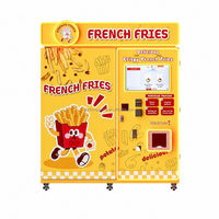 Distributeur Automatique Commercial de Frites 173 Portions, Prêt en 3 Minutes, Écran Tactile, Kiosque de Paiement pour Centre Commercial