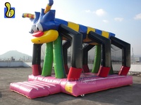 Château gonflable commercial portable de qualité supérieure, facile à installer, en forme de chenille