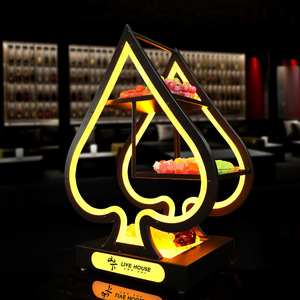 Assiette à fruits lumineuse LED pour bar, KTV, présentoir de snacks avec design éclairé - Product Image 1