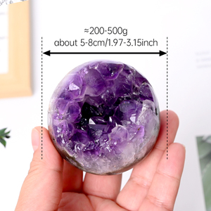 Famous <b>Crystal</b> Spheres Wholesale Natural High Quality Healing Amethyst Geode Sphere for Fengshui - Product Image 2