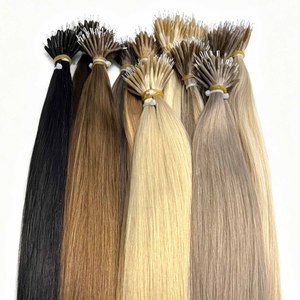 Meilleures ventes européennes : Extensions de cheveux 100% naturels à nano-anneaux, pointes nano invisibles, cheveux Remy double tirage, vente en gros, cheveux doux et naturels - Product Image 1