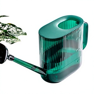 Arrosoir 1,8 L en plastique vert nordique à long bec pour jardinage domestique, balcon, cour, terrasse - Product Image 2