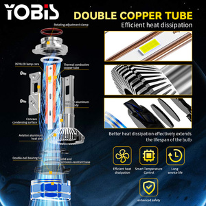 Bombilla LED para Faros Delanteros YOBIS M10 H1 H4 H7 H11, 170w, Blanca, 6000K, Auto H1 H3 H4 H7 H8 H11 9005 9006 9012 CSP, Lámparas LED para Automóvil - Product Image 3