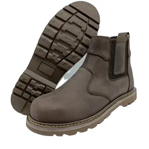 Zapatos de seguridad de trabajo de alta calidad de fábrica para hombres, botas de trabajo con punta de acero para hombres y mujeres, zapatos punta de acero