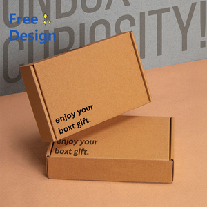 Boîtes d'emballage en carton ondulé haut de gamme personnalisées en gros, impression couleur, boîte cadeau pour chaussettes, gaufrage, manipulation, expédition personnalisée - Product Image 3