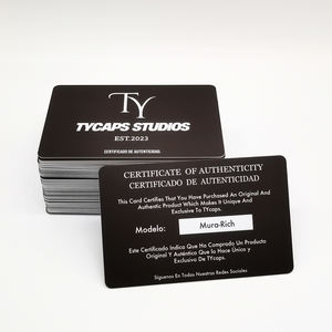 Fabrika özel baskı plastik NFC 13.56Mhz NFC çip ile özgünlük kartı belgesi - Product Image 3