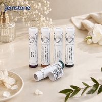 Emballage de tube de baume à lèvres en papier kraft biodégradable OEM, flacon de parfum roll-on, flacon d'huile essentielle, tube de déodorant en carton, boîte cylindrique