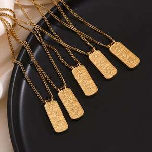 Vintage takı altın kaplama kolye seti <span class=keywords><strong>Tarot</strong></span> 111 melek numarası kolye kolye paslanmaz çelik takı - Product Image 6