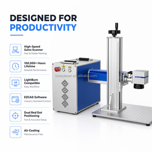 Machine de marquage laser à fibre de bureau 30W/50W/100W pour la gravure de métaux et de bijoux <span class=keywords><strong>en</strong></span> or avec source JPT MOPA - Product Image 4