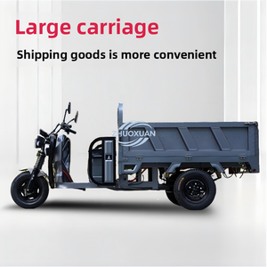 Tricycle cargo électrique à trois roues en gros, carrosserie ouverte, capacité de charge 200-300 kg, puissance 801-1000 W - Product Image 6