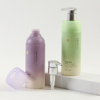 Bouteilles de lotion en PET de forme cylindrique personnalisées de haute qualité, 750 ml, avec pompe à lotion, emballage cosmétique vide, vente en gros de luxe