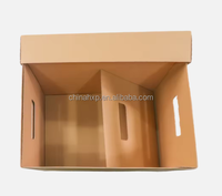 Boîte d'archives de grande taille, boîte en carton ondulé à double ou triple paroi avec poignée pour l'expédition, le déménagement de documents