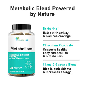 Complément Alimentaire OEM en Gros pour le Contrôle du Poids, Booste l'Énergie, Brûle les Graisses, Capsules Végétariennes avec Berbérine, Capsules pour le Métabolisme Adulte - Product Image 6