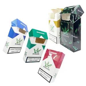 Paquetes de cigarrillos vacíos Cajas Caja de cigarros de humo Embalaje de cartuchos Cartón de cigarrillos Tabaco Caja de cigarrillos vacía Papel personalizado B1