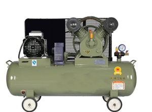 מדחס אוויר בוכנתי תעשייתי מונע רצועה, קיבולת 500 ליטר, מקורר אוויר, מופעל על ידי חשמל - Product Image 2