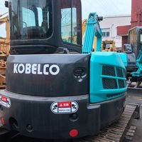 Mini-excavatrice Kobelco SK55 d'occasion de 5 tonnes importée du Japon, mini-pelleuse Kobelco SK55 d'occasion à bas prix