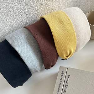 ที่คาดผมถักขอบกว้างสไตล์เกาหลี ผ้าสีพื้น สำหรับผู้หญิง นุ่มสบาย ระบายอากาศได้ดี อุปกรณ์เสริมสำหรับผูกผม - Product Image 2