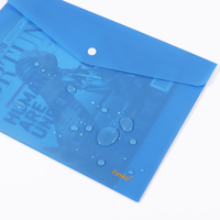 Carpeta de plástico Foska A4 y FC para oficina escolar, sobre de archivo, bolsa transparente para documentos, carpeta de archivos impermeable de PP con cierre a presión