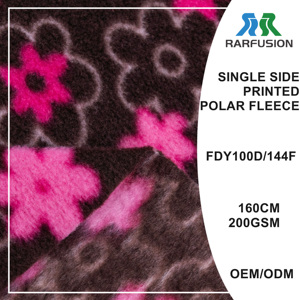 Sudadera con capucha personalizada para niñas, resistente a las arrugas, para dormir al aire libre, 100% poliéster, tela polar con estampado de un solo lado - Product Image 2