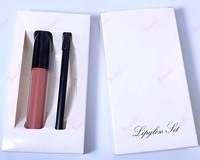 Ensemble de Gloss à Lèvres et Crayon Contour des Lèvres Mat Personnalisé 2020 Professionnel
