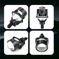 Nouvel objectif de projecteur Bi-LED P28 tricolore de 2,5 pouces, trois couleurs, objectif de projecteur Bi-LED de 3 pouces H4 H7 9006 pour voiture