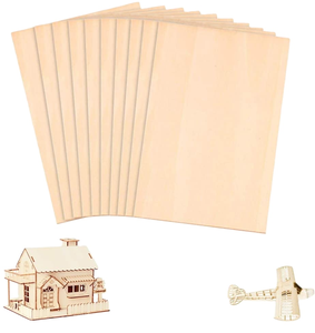 Feuilles de tranches de bois découpées au Laser inachevées panneau de contreplaqué laminé panneau de toile peinture <span class=keywords><strong>Plaque</strong></span> en bois cadre photo panneau de support - Product Image 4