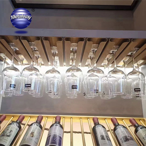 Durevole da cucina sotto l'armadio portaoggetti in vetro per vino Multi-funzione di classificazione portabicchieri in vetro - Product Image 1