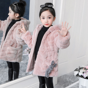 Manteau d'hiver pour filles OEM ODM personnalisé, à capuche, écologique, grande taille, style décontracté, fermeture éclair, chaud, vêtements pour enfants - Product Image 4