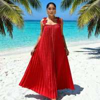 Robes Ankara Africaines pour Femmes en Gros à Bas Prix – Élégantes, Ajustées, à Bretelles Florales, Plissées, Maxi, Idéales pour les Vacances