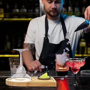 Vassoio in Legno per Sale da Margarita, Contenitore in Bambù per Zucchero e Sale, Accessorio per Barman, per Bicchieri da Cocktail - Product Image 1