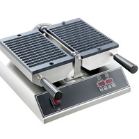 Nouvelle machine à gaufres électriques commerciale 110V/220V en acier inoxydable de qualité alimentaire, avec minuteur avancé, design 13 empreintes et bac de récupération d'huile 1